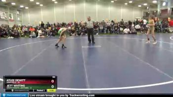 90 lbs Round 4 (6 Team) - Atlee Dewitt, Iowa Gold vs Jett Whiting, South Dakota Lightning