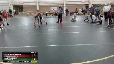 78 lbs Round 5 (6 Team) - Landon Mills, Dundee WC vs Sterling Sanders, Hazel Park Vikings