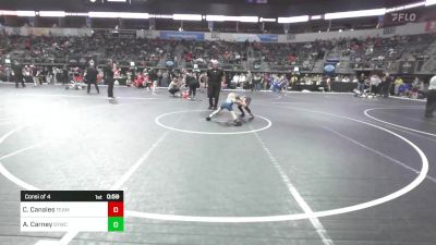 60 lbs Consi Of 4 - Cruz Canales, Team Oklahoma vs Abram Carney, Springdale Youth Wrestling Club