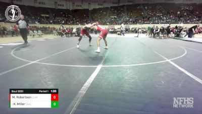 5A-138 lbs Quarterfinal - Kasen Miller, CARL ALBERT vs Michael Robertson, CLAREMORE