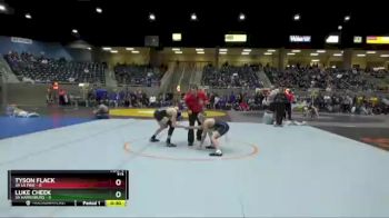 113 lbs Finals (8 Team) - Riley Flack, 3A La Pine vs Travis Seehafer, 3A Harrisburg