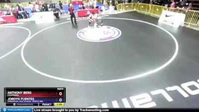 152 lbs Cons. Round 2 - Anthony Berg, California vs Jordyn Fuentes, Firebaugh High School Wrestling