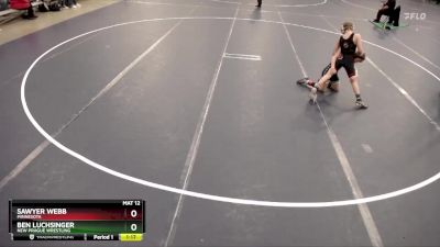 84 lbs Cons. Semi - Sawyer Webb, Minnesota vs Ben Luchsinger, New Prague Wrestling