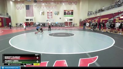 75 lbs Champ. Round 2 - Emmitt Murray, Fremont Middle School vs Markis Labra, East Valley Middle School