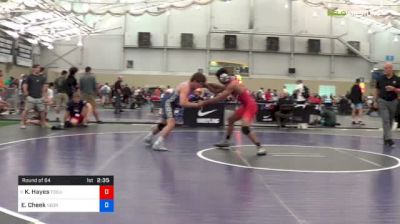 70 kg Round Of 64 - Ke-Shawn Hayes, Ohio State-Unattached vs Evan Cheek, NEORTC