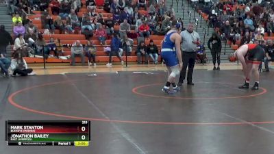 215 lbs Champ. Round 2 - Mark Stanton, Buckeye (Medina) vs Jonathon Bailey, East Liverpool