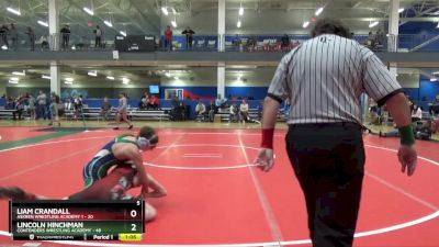 130 lbs Round 4 (16 Team) - Lincoln Hinchman, Contenders Wrestling Academy vs Liam Crandall, Askren Wrestling Academy 1