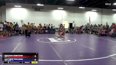 102 lbs Semis & 3rd Wb (16 Team) - Grayson Debevoise, Ohio vs Matthew Mulligan, New Jersey