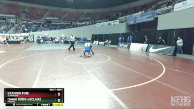 4A-285 lbs Champ. Round 1 - Isaiah Boise-LeClaire, Madras vs Brayden Fink, Scappoose