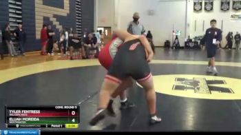 285 lbs Cons. Round 5 - Tyler Fentress, Williams Field vs Elijah Moreida, Westminster