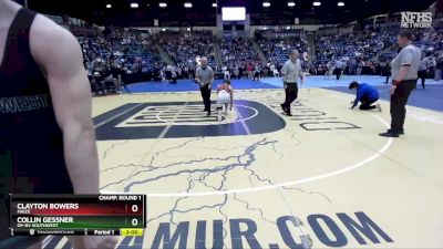 5A-150 lbs Champ. Round 1 - Clayton Bowers, Maize vs Collin Gessner, OP-BV Southwest