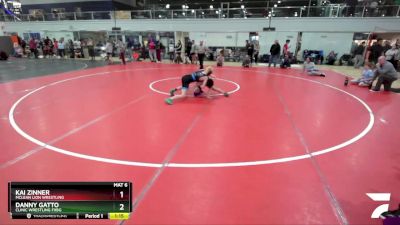 131 lbs Cons. Semi - Danny Gatto, Clinic Wrestling FXBG vs Kai Zinner, McLean Lion Wrestling