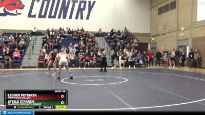 165 lbs 1st Place Match - Steele Starren, Clackamas Community College vs Ledger Petracek, North Idaho College