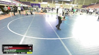 119-119 lbs Round 1 - Faruq Ghaffar, M3 Wrestling Academy vs Lakin Poff, Alabama