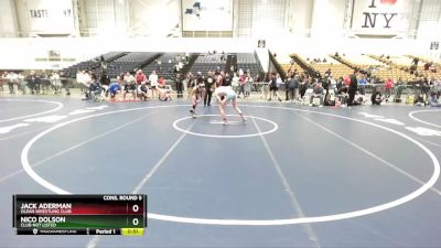 108 lbs Cons. Round 5 - Nico Dolson, Club Not Listed vs Jack Aderman, Olean Wrestling Club