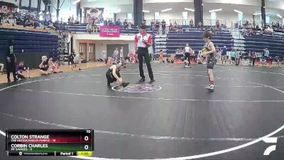 70 lbs Semis & 1st Wrestleback (8 Team) - Colton Strange, The Untouchables Purple vs CORBIN CHARLES, MF Savages