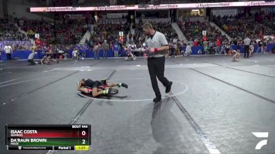 64 lbs Semifinal - Da`raun Brown, Maize vs Isaac Costa, Wamego