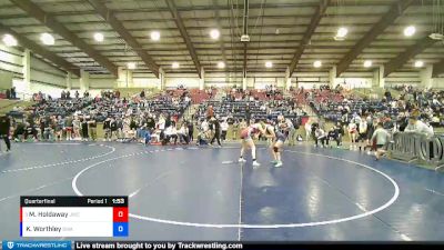 132 lbs Quarterfinal - Morgan Holdaway, JWC vs Kaitlyn Worthley, Sanderson Wrestling Academy