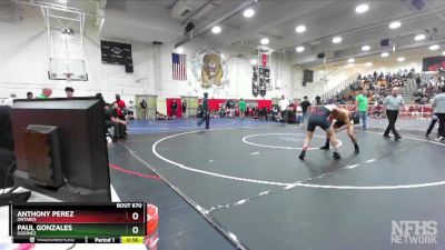 152 lbs 7th Place Match - Paul Gonzales, Godinez vs Anthony Perez, Ontario