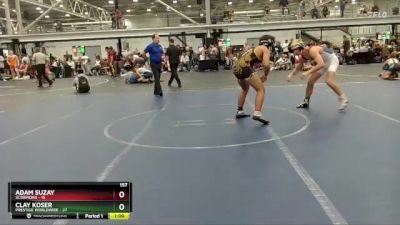 157 lbs Placement (4 Team) - Adam Suzay, Scorpions vs Clay Koser, Prestige Worldwide