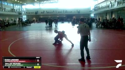 141 lbs Cons. Round 2 - Taylor Weaver, Delaware Valley University vs Evan Lindner, Washington And Lee University