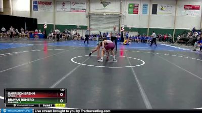 120 lbs Semis & 1st Wrestleback (8 Team) - Brayan Romero, Schuyler vs Garrison Brehm, Waverly