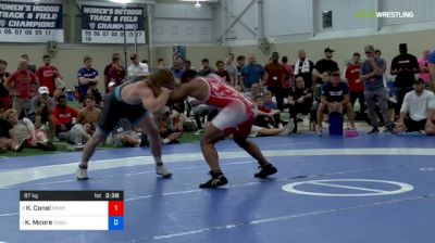 97 kg Rr Rnd 2 - Kyle Conel, Golden Pride Wrestling Club vs Kollin Moore, Ohio State-Unattached