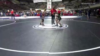 132 lbs Cons. Round 1 - Ryan Johnson, Delta Wrestling Club vs Tyler Monette, Royal High School Wrestling