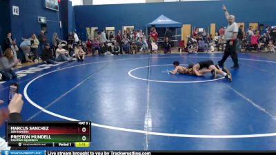 100 lbs Cons. Round 4 - Preston Mundell, Fighting Squirrels vs Marcus Sanchez, 208 Badgers