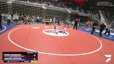 49 lbs 1st Place Match - Ryker Henderson, Top Of The Rock Wrestling Club vs Hawkins Hoffman, Green River Grapplers Wrestling