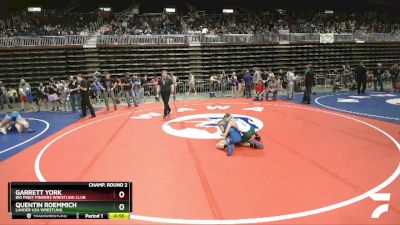 77 lbs 5th Place Match - Quentin Roemmich, Lander USA Wrestling vs Garrett York, Big Piney Pinners Wrestling Club