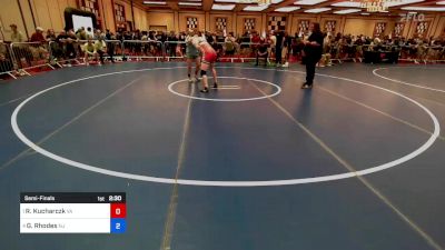 182 lbs Semifinal - Robert Kucharczk, Va vs George Rhodes, Nj