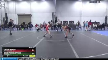 80 lbs Round 7 (8 Team) - Brighton Karvoski, Team Shutt vs Jacob Benyo, Mat Assassins
