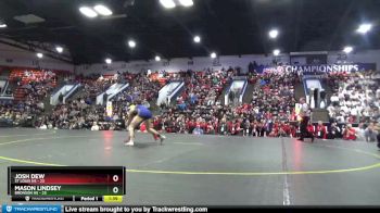 165 lbs Semifinals (8 Team) - Mason Lindsey, Bronson HS vs Josh Dew, St Louis HS