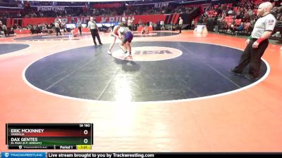 1A 160 lbs Quarterfinal - Eric McKinney, Vandalia vs Dax Gentes, El Paso (E.P.-Gridley)