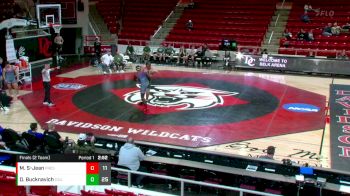 285 lbs Finals (2 Team) - Morvens Saint-Jean, Presbyterian College vs Daniel Bucknavich, Cleveland State