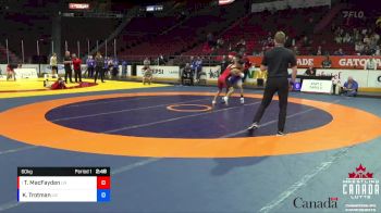 60kg 1st Place Match - Torin MacFayden, London-Western WC vs Keeyan Trotman, London-Western WC