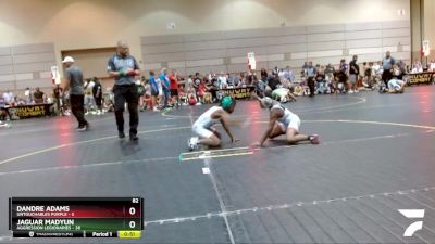 82 lbs Quarterfinals (8 Team) - Dandre Adams, Untouchables Purple vs Jaguar Madyun, Aggression Legionaries