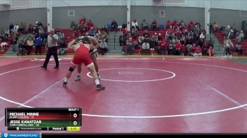 197 lbs Finals (2 Team) - Michael Minne, Olivet College vs Jesse Kanatzar, John Carroll Univ