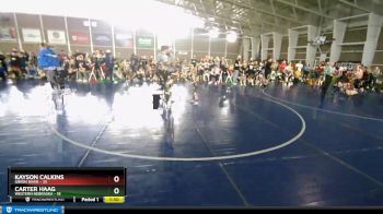 45 lbs Round 3 (4 Team) - Carter Haag, Western Nebraska vs Kayson Calkins, Green River