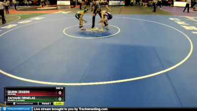 Quarterfinal - Quinn Zegers, Milford vs Zaiyahn Ornelas, Wilber-Clatonia