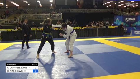 ZOE ELIZABETH PARRIS vs HANNAH MARIE DAVIS 2024 Pan Jiu Jitsu IBJJF Championship