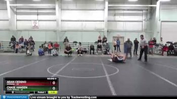 130 lbs Round 6 (8 Team) - Adan Cedeno, Rednose vs Chase Hansen, Terps Xpress