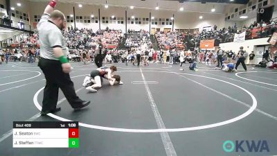 112 lbs Round Of 16 - Josh Seaton, Salina Wrestling Club vs Jack Steffan, Team Tulsa Wrestling Club