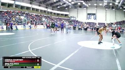 131 lbs Cons. Round 2 - Eriq Polanco, St Anthonys vs Joshua Courtney, Athens Area Hs