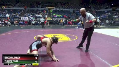 135 lbs Cons. Round 3 - Thomas Ware, SJO Youth WC vs Grayson Garcia, Fitz Wrestling Academy