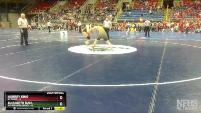 155 lbs Quarterfinals (8 Team) - Elizabeth Dahl, W2-Bismarck Legacy vs Aubrey King, E3-Fargo