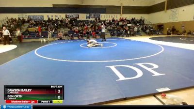 138 lbs Quarterfinal - Ben Orth, Lakeside vs Dawson Bailey, Clarkston