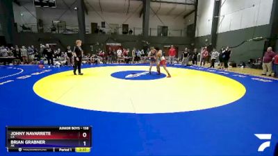 138 lbs Champ. Round 2 - Johny Navarrete, CA vs Brian Grabner, AK