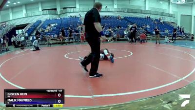 67 lbs Round 2 - Brycen Hein, MI vs Malik Mayfield, IL